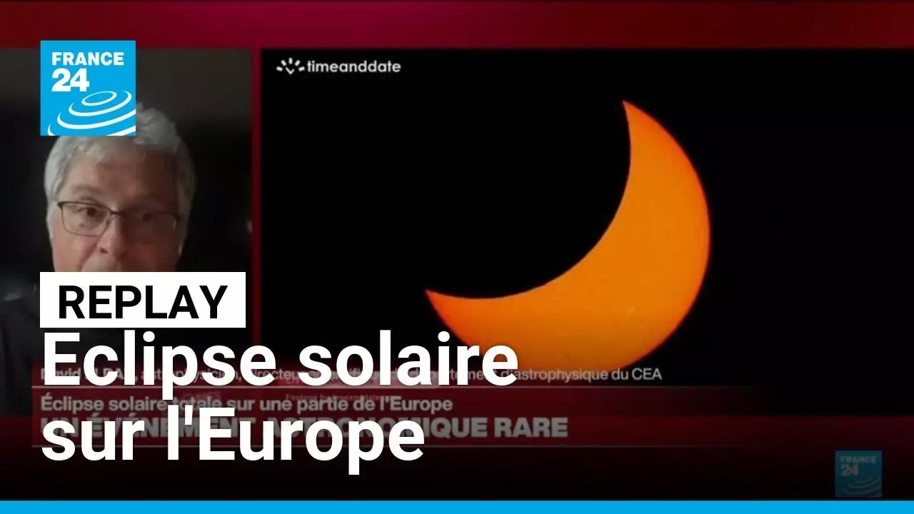 REPLAY - Eclipse solaire sur l'Europe, le nord de l'Espagne plongé dans le noir total • FRANCE 24
