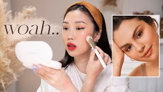 TRYING RARE BEAUTY By SELENA GOMEZ *Full Face First Impressions*