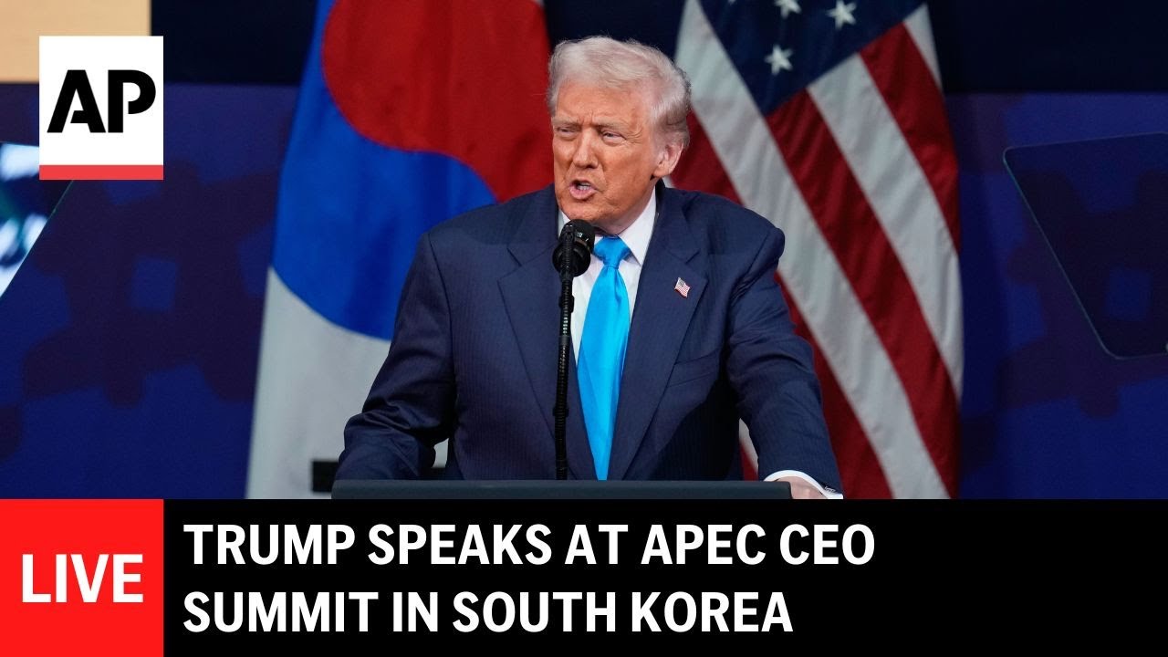 LIVE: Trump speaks at APEC CEO summit in South Korea
