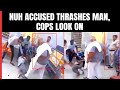 Bittu Bajrangi News | Out On Bail, Nuh Violence Accused Bittu Bajrangi Thrashes Man, Cop Looks On