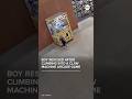 Boy rescued after climbing into a claw machine arcade game
