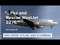 What the hell just happened?: Plane makes hard landing in Caribbean  - 01:20 min - News - Video