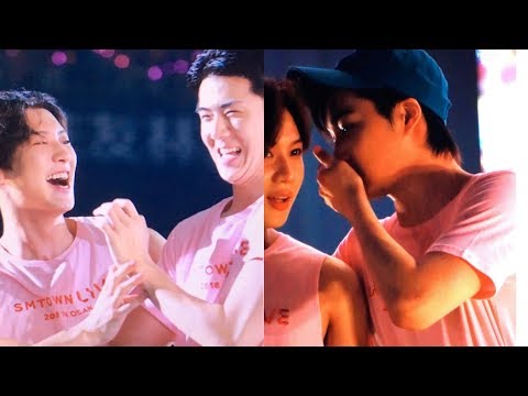 180728 EXO Cute, Funny Moment with SM Family - SMTOWN Live Osaka D1