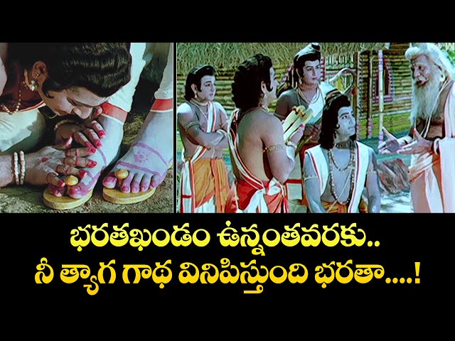 భారత ఖండం ఉన్నంతవరకు నీ త్యాగ గాధ వినిపిస్తుంది భరతా|ShobhanBabu, Chandrakala|SampoornaRamayanam|ETV