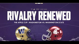 Washington State Cougars VS Washington Huskies Apple Cup Watchalong Stream