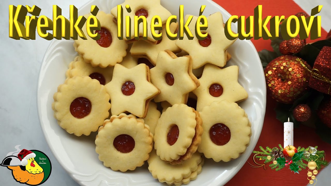 Křehké linecké cukroví