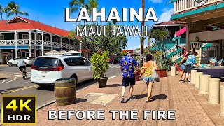 [4K HDR] Lahaina, Maui, Hawaii Walking Tour | 2023