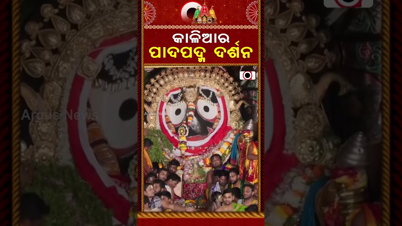 କାଳିଆର ପାଦପଦ୍ମ ଦର୍ଶନ | Suna Besha 2026 | Suna Besa | Rath Yatra 2026 | Rath Jatra | Argus News