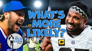 What's More Likely:  Rich Eisen on Bills, Browns, Rams, 49ers, Texans, Vikings, Colts-Texans & More