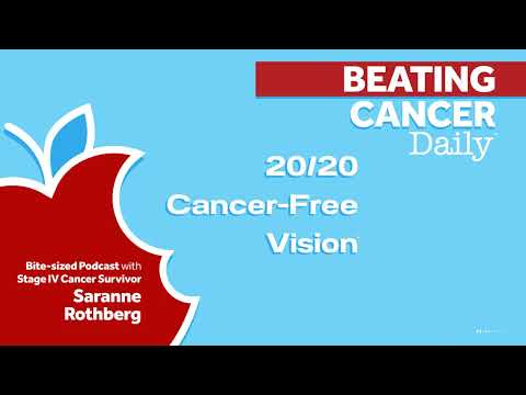 "20/20 Cancer-Free Vision" is the inaugural podcast episode of "Beating Cancer Daily" with stage IV cancer survivor and researcher, Saranne Rothberg. In addition to sharing 365 bite-sized free episodes to uplift and empower listeners throughout the year, Rothberg and The ComedyCures Foundation have enlisted many talented and funny experts to join the BCD community for innovative and exciting live and digital ComedyCures programming. The ComedyCures Foundation is a 501(c)3 non-profit that relies on donations and grants to deliver its robust award-winning programs.