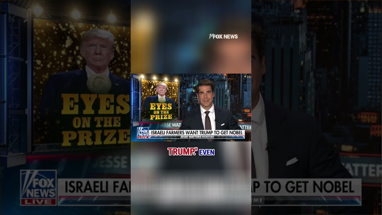 Israel wants Trump to get the Nobel: Watters #shorts #donaldtrump #israel #gaza #world #usa #us