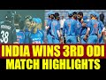 India defeats New Zealand by 6 runs in the 3rd ODI, clinch series 2-1