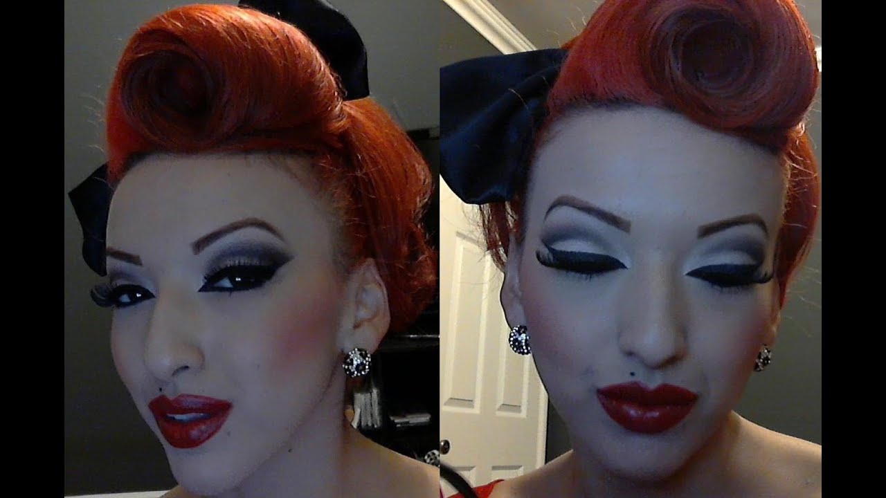 Part 1 Modern Vintage Pinup Makeup Tutorial Youtube 