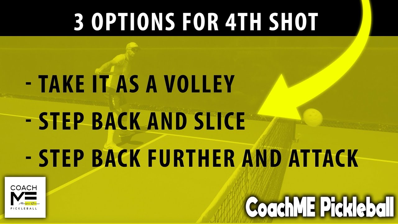 How to Select Your Pickleball 4th Shot & React To Your Opponent's 3rd Shot