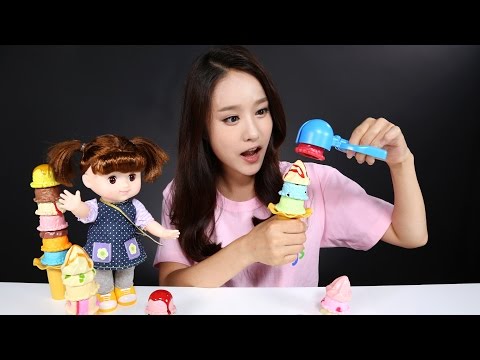 콩순이와 함께 한 아이스크림 장난감 쌓기 놀이 | CarrieAndToys