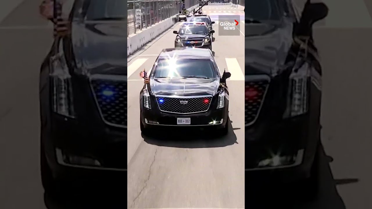 Trump takes a lap in "The Beast" at Freedom 250 Grand Prix