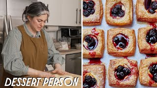 How To Make Blueberry Cream Cheese Danish With Claire Saffitz | Dessert Person