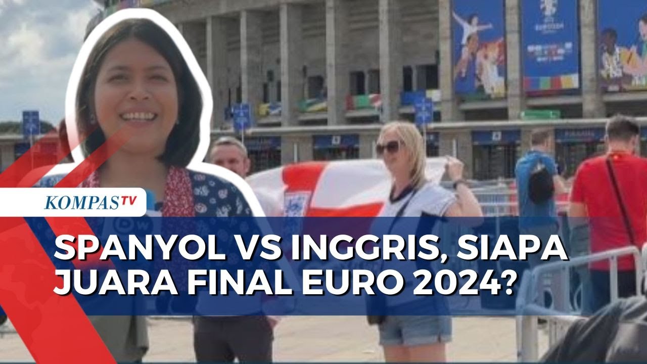 Jelang Final Piala Eropa 2024, Suporter Spanyol dan Inggris Mulai Memadati Stadion