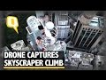 Thrill Seekers climb 240-Metre high Building in Hong Kong