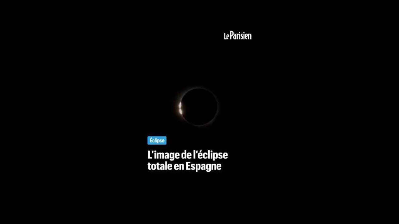 Les images de l'éclipse totale en Espagne