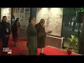 PM Modi inspects an exhibition at Red Fort, organised on the occasion of Parakram Diwas. | News9