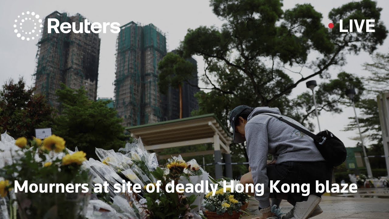 LIVE: Mourners at site of deadly Hong Kong blaze | REUTERS