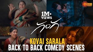 Ganga Back to back comedy scenes  😍😅| Kovai Sarala | Raghava lawrence | Taapsee |Telugu Comedy scene