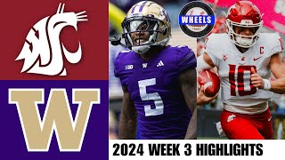 Washington State vs Washington | Apple Cup Full Game Highlights | 2024 College Football Highlights