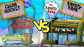 Krusty Krab vs. Chum Bucket - Which Restaurant is Better? 🍔 Kelp Reviews | SpongeBob