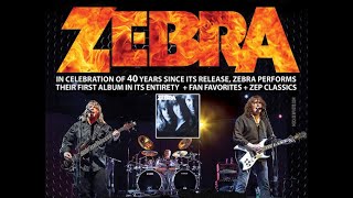 Zebra Live Starland Ballroom New Jersey 4K Video November 26, 2022 Playing the entire first Album