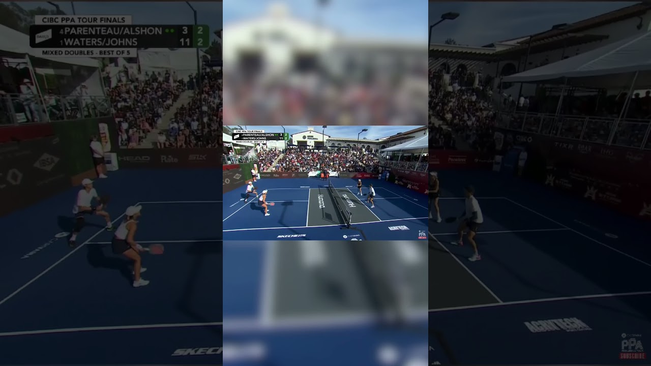 This was a fun mixed doubles point 🤣