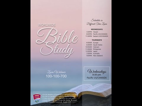 [2020.03.25] Worldwide Bible Study - Bro. Lowell Menorca II