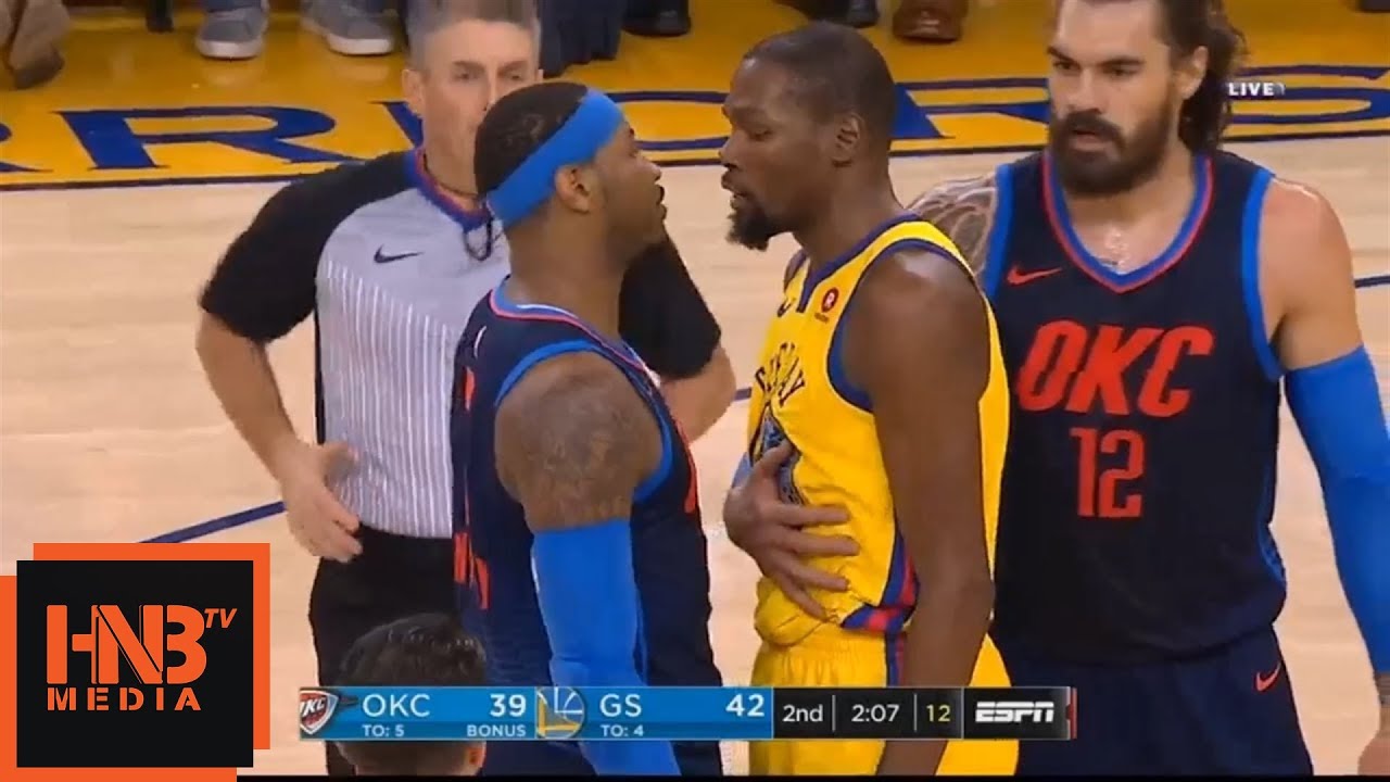 Kevin Durant 和 Carmelo Anthony 發生衝突，雙雙吃下技術犯規 籃球場 籃球地帶 Fanpiece