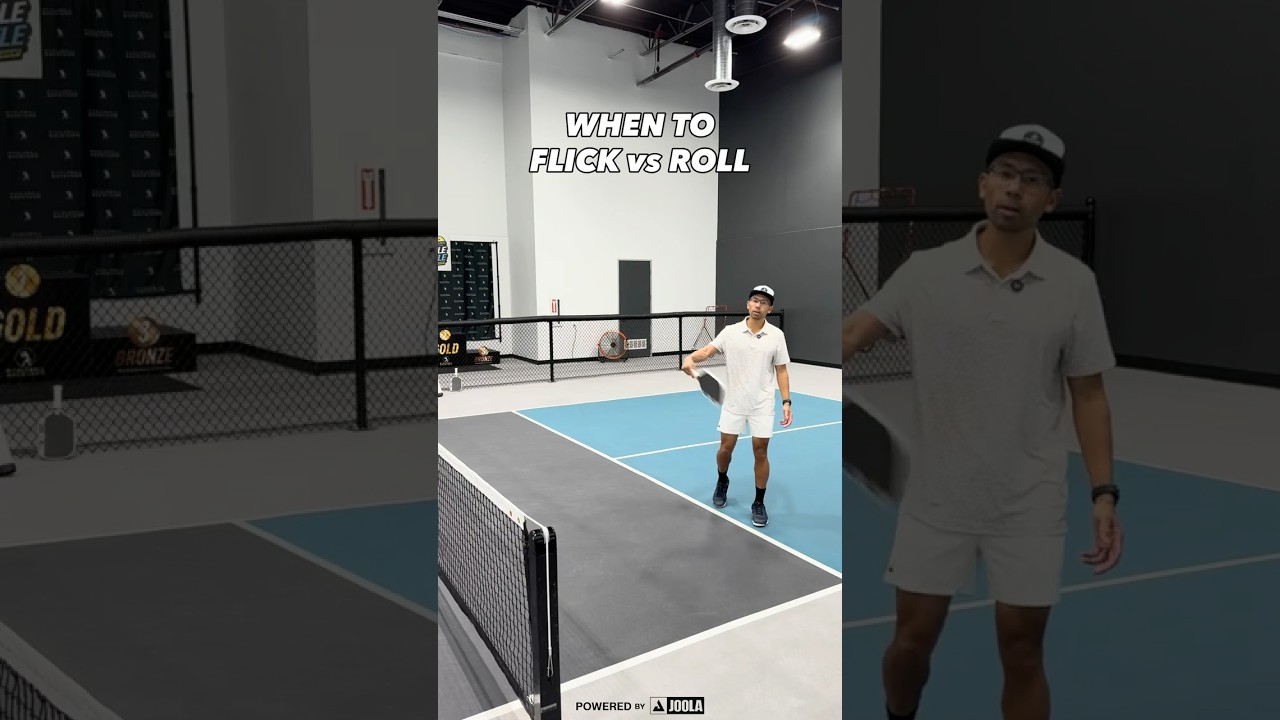 When to Flick vs Roll in Pickleball explained
