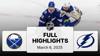 NHL Highlights | Sabres vs. Lightning | March 06, 2025