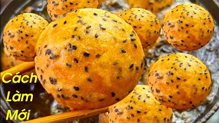 BÁNH KHOAI LANG SỮA Chiên Làm Cách Này BÁNH Giòn Xốp Phồng To Rỗng Ruột thơm Béo Rất Ngon.