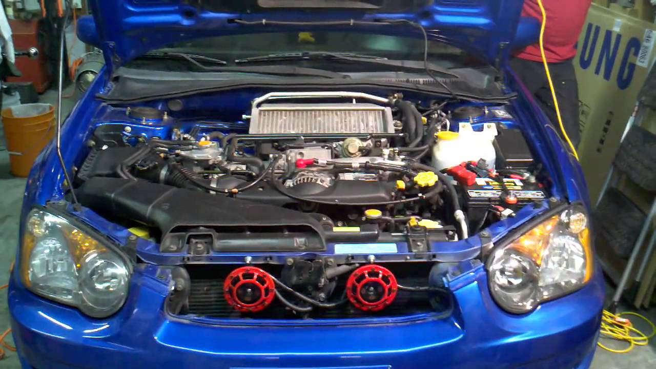 Subaru Impreza WRX STI hella supertone horns - YouTube hella supertones wiring 