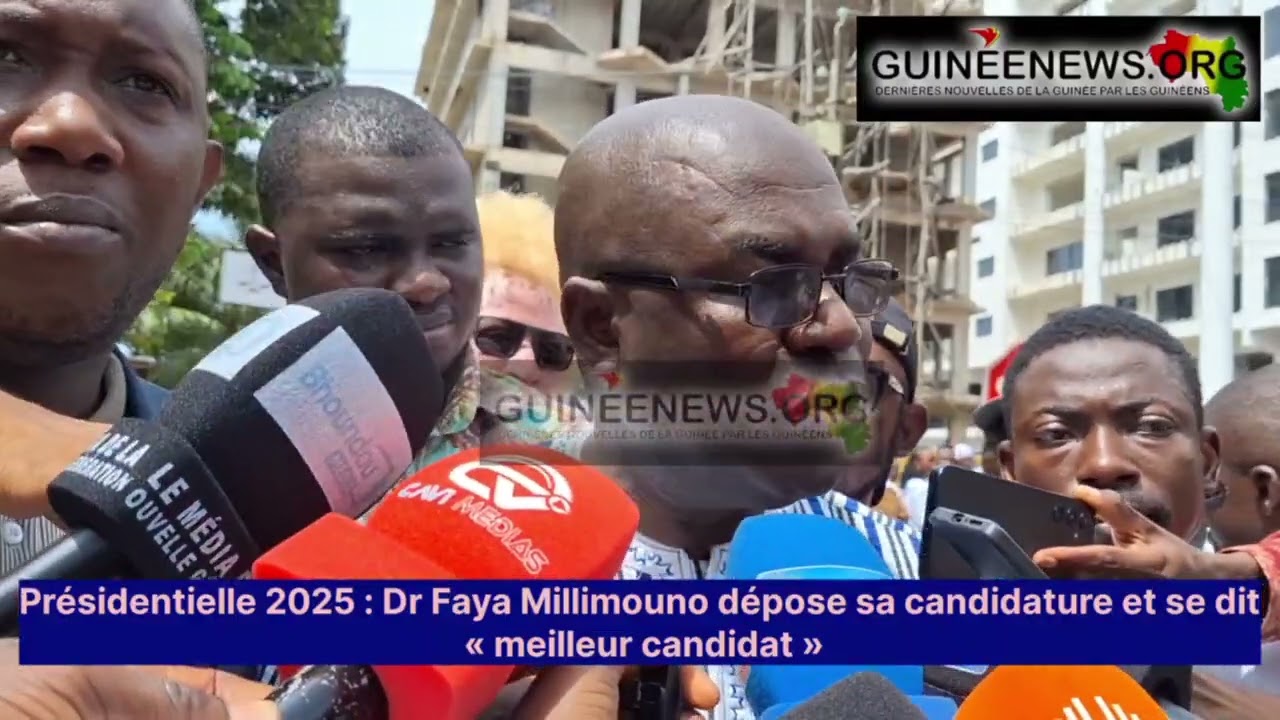 Présidentielle 2025: Faya Millimouno dépose sa candidature à la Cour Suprême