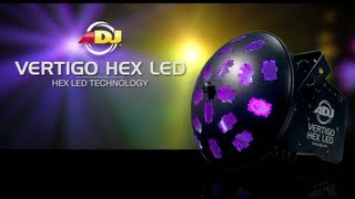 ADJ American DJ VERTIGO HEX LED RGBCAW Effect Light in action - learn more