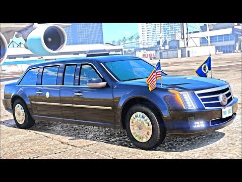 2017 President Escort GTA 5 Mod Game! DONALD TRUMPS Escort LIMO!