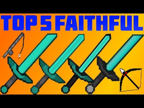 TOP 5 Minecraft PvP Texture Packs Faithful - 1.12.X 1.11.X 