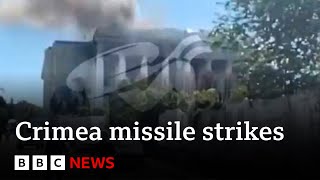 Russia’s Crimea navy base hit in Ukraine missile strike- BBC News