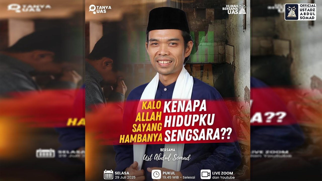 LIVE | Kalo Allah Sayang Hambanya, Kenapa Hidupku Sengsara? "Hijrah Bareng UAS" | Ustadz Abdul Somad