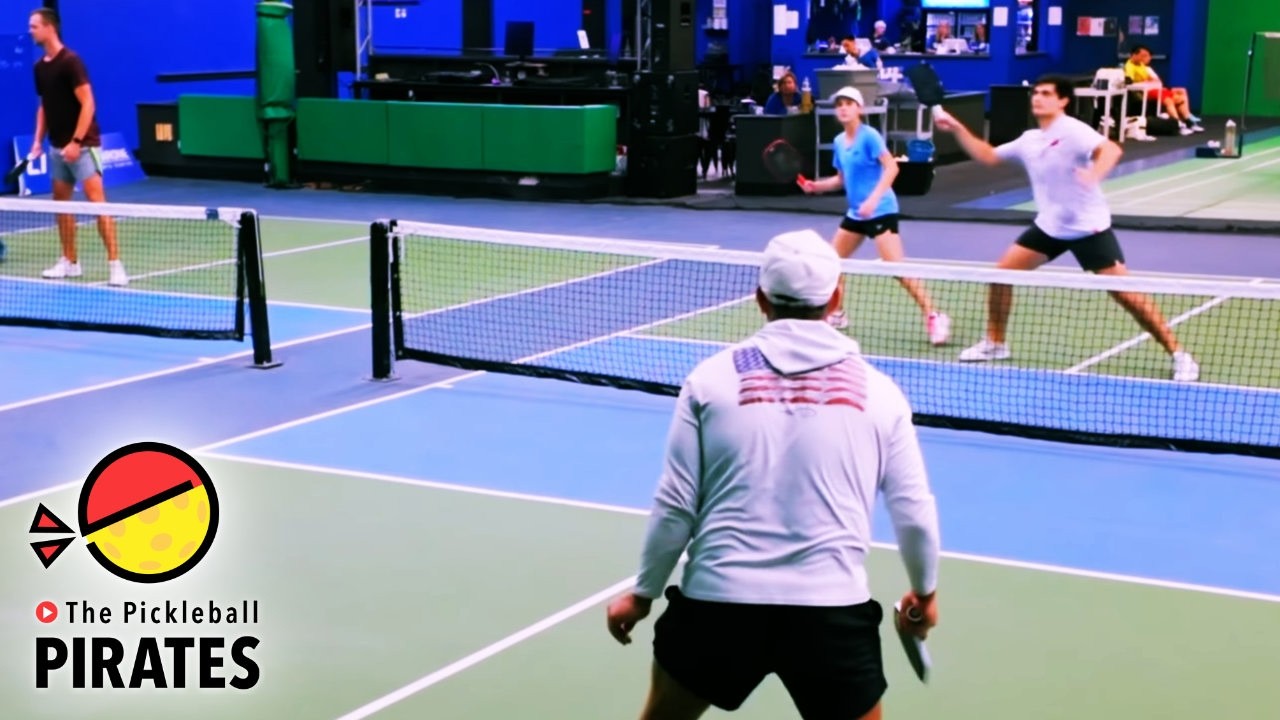Rising Star Tristan vs Rising Star Stevie in Pickleball 4.5+ Moneyball Tournament