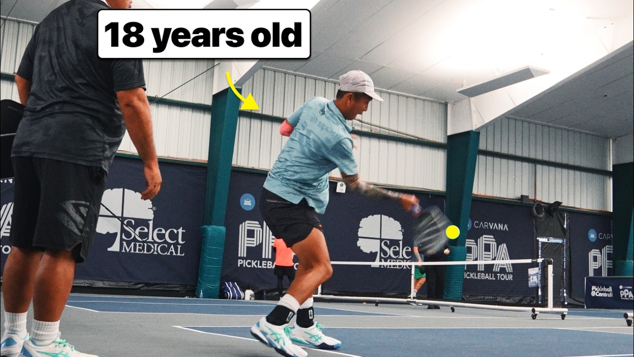 The Hardest Forehand Drive In Pickleball BREAKDOWN + SLO-MO