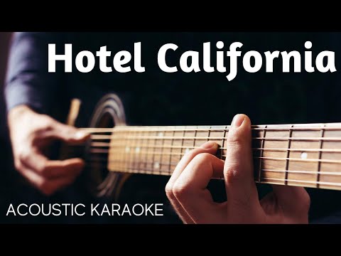 Hotel California * Eagles * Acoustic Guitar Karaoke