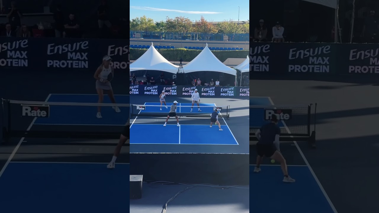 Always fun when Ben Johns and Anna Leigh Waters are on a pickleball court!