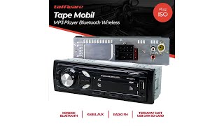Pratinjau video produk Taffware Tape Mobil MP3 Player Bluetooth Wireless - MP3-S211L