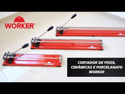 Cortador de Pisos Cerâmica e Porcelanato 10mm 90cm Worker - Vídeo explicativo