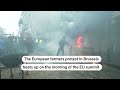 Farmers protests heat up at Brussels EU summit | REUTERS  - 01:07 min - News - Video